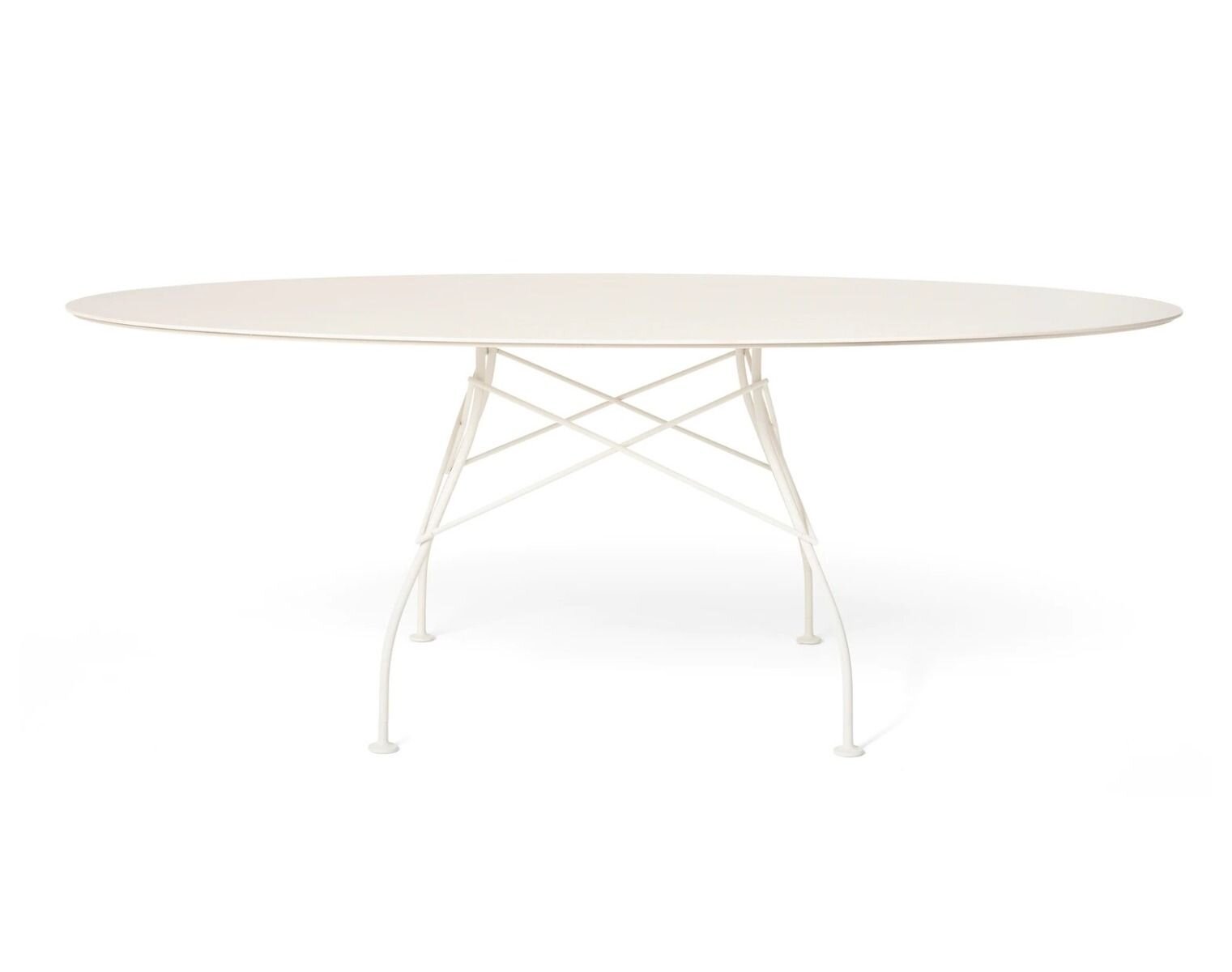 Glossy Oval Table by Kartell Furniture Tables